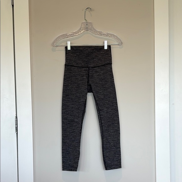 Lululemon Athletica Wunder Under 20” Heathered Grey Leggings - Picture 2 of 8